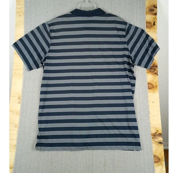 Nike USA Hockey Polo Mens XXL Blue Striped Dri-FIT Game Time M-51299 Excellent - Picture 3 of 10